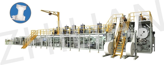 Disposable Classical Adult Diaper Machine 300m / min