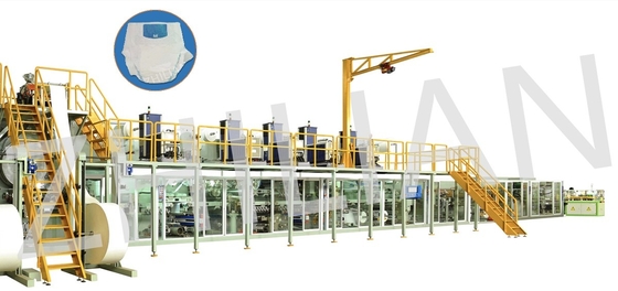 Breathable Ultra Thin Adult Diaper Machine 200m / min