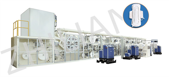 220mm 430mm Ladies Pad Making Machine Sanitary Pad Automatic Machine