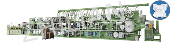 400 pcs / min Small Scale Diaper Making Machine I Type