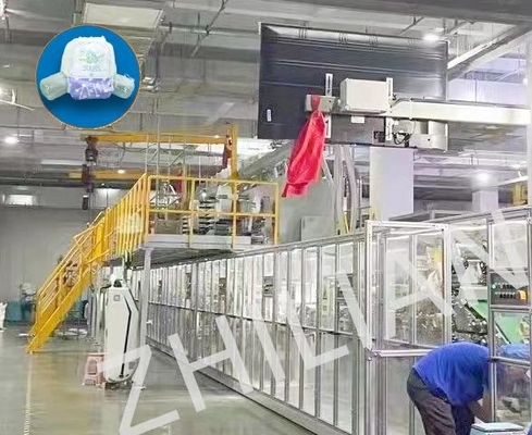 350 pcs / min  500 pcs / min Pull Up Diaper Machine Baby