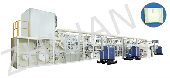 600pcs / min Sanitary Napkin Making Machine Women Easy Opening Packing