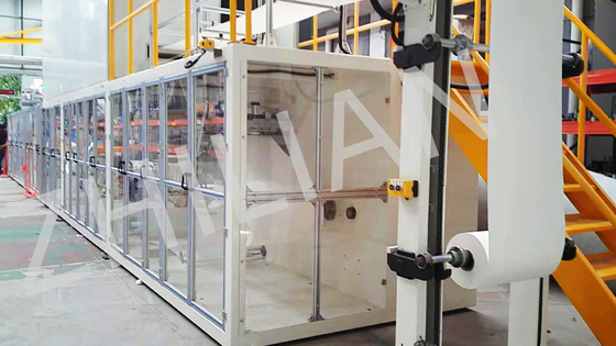 75mm 100mm Width Hemostatic Pad Machine 150 m / min